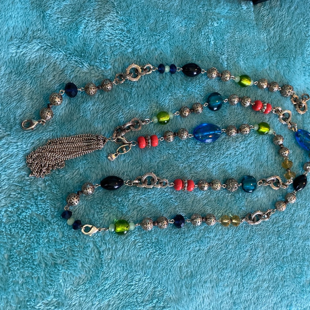 CAbi Tassel necklace, EUC